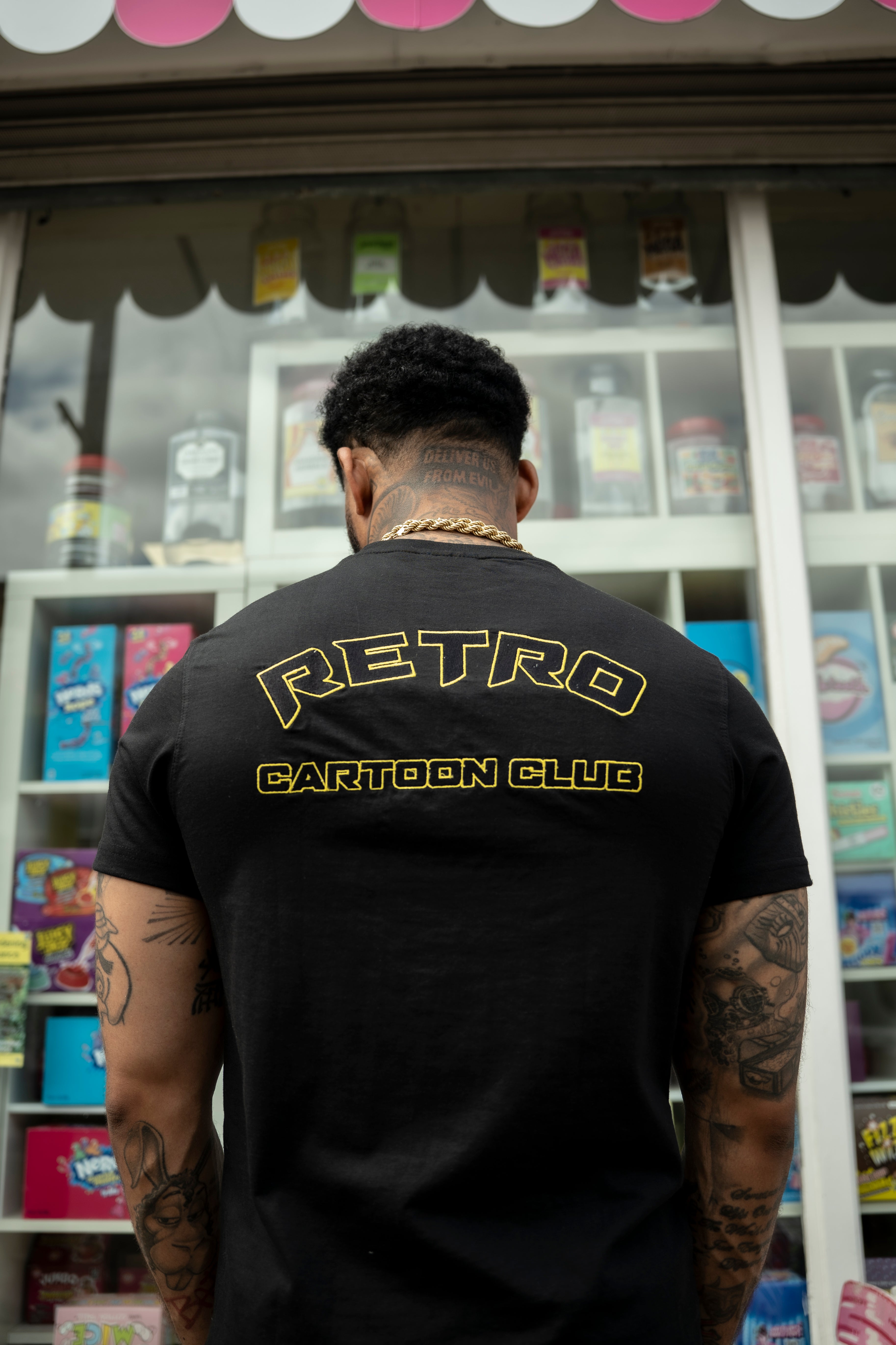 Retro Kid Tee Black