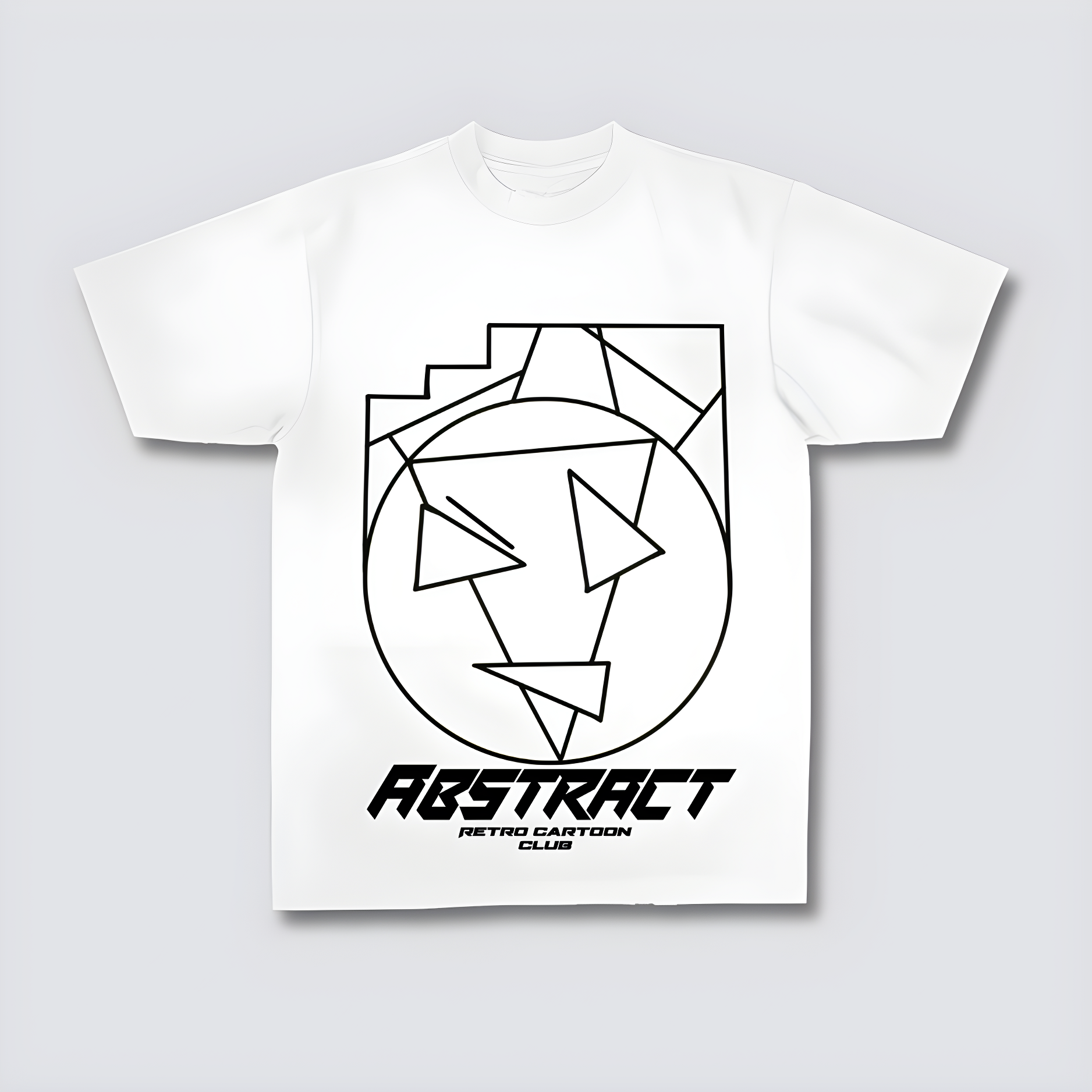 RK ABSTRACT TEE WHITE
